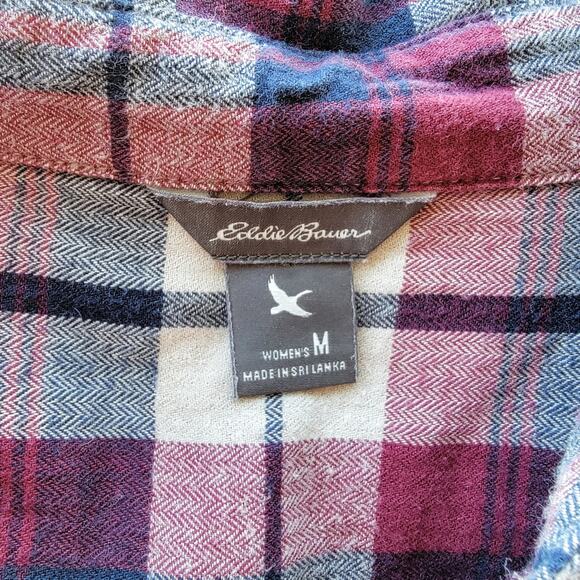 Eddie Bauer Plaid Button Down Shirt - Picture 3 of 4